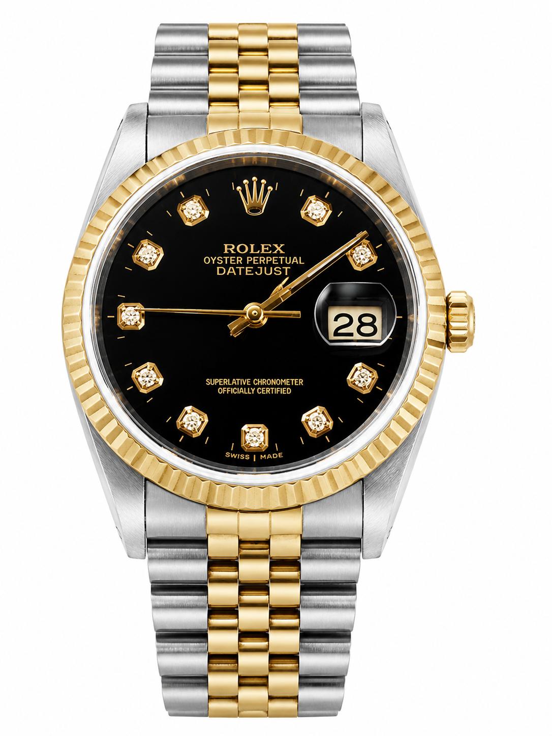 Rolex Date Just Two Tone 16233 SOLD