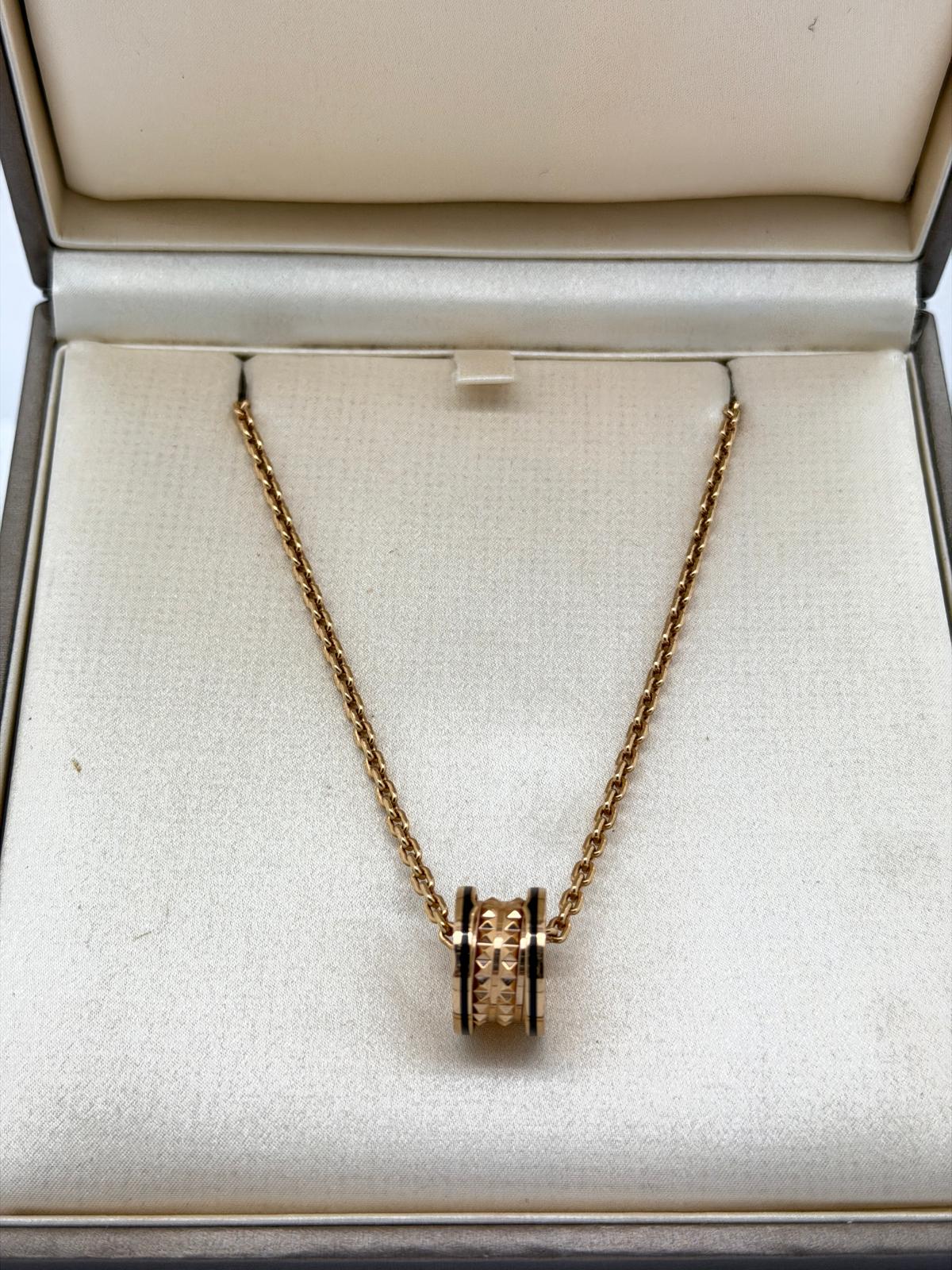 BVLGARI Pendant Necklace 18K Rose Gold 