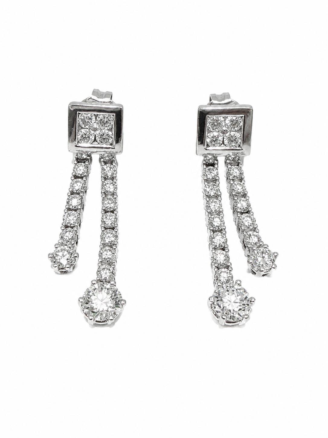 Drop Diamond Earrings 