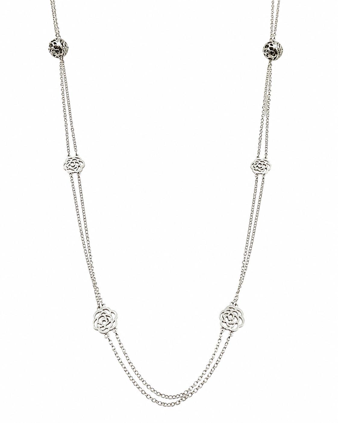 Designer Necklace 14k White Gold 