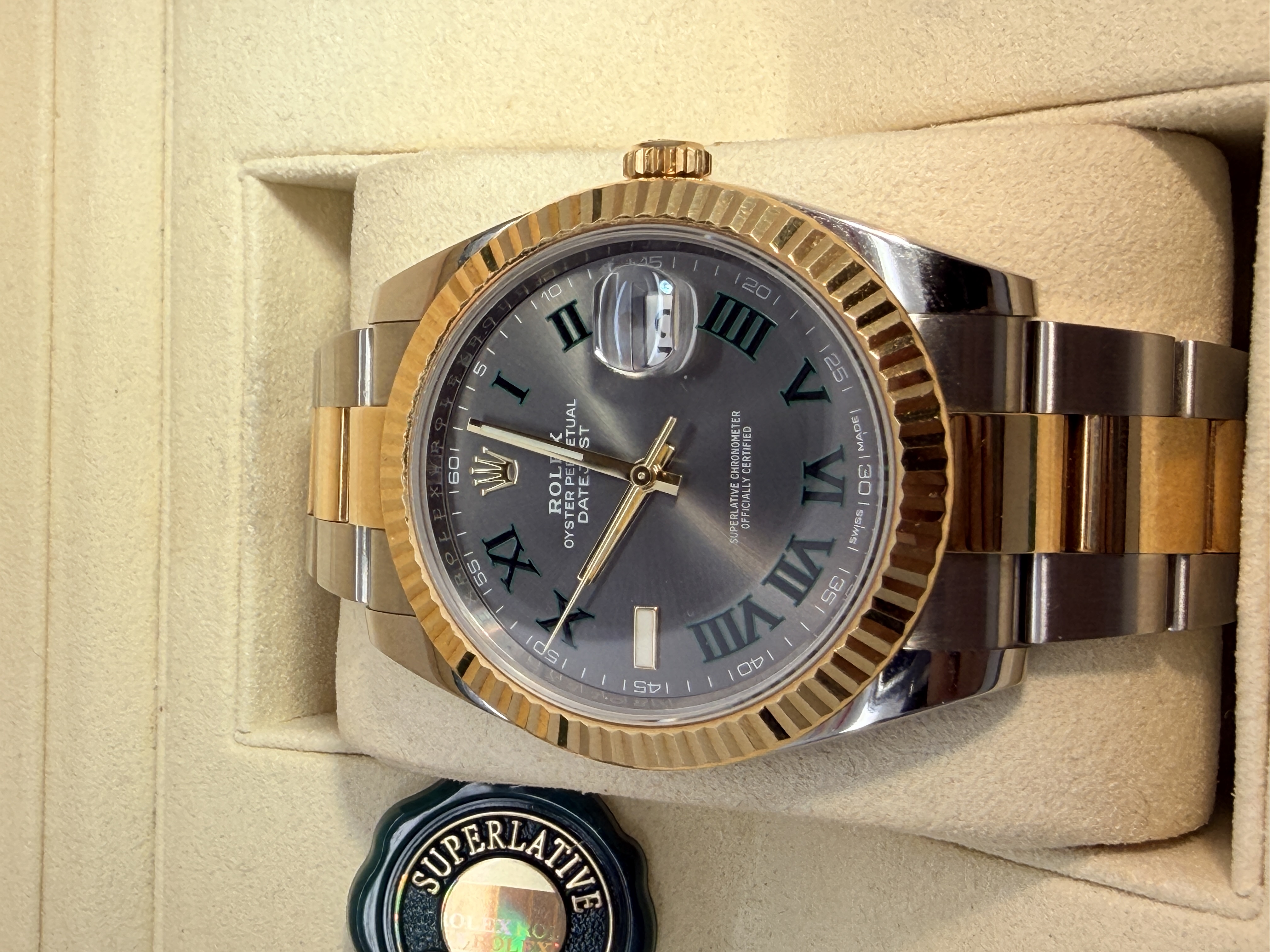 Rolex Wimbledon Date Just 41mm